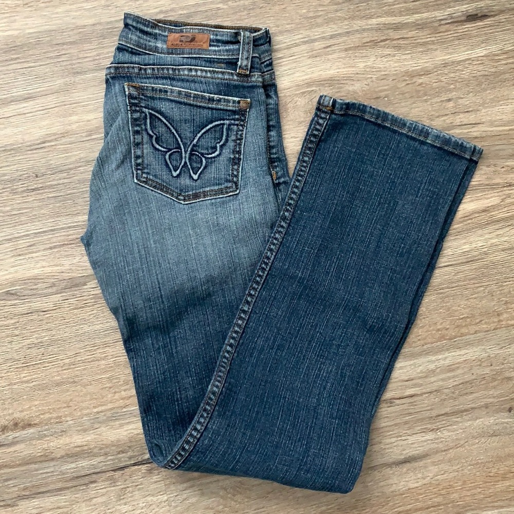 Vintage Butterfly jeans! Straight leg…